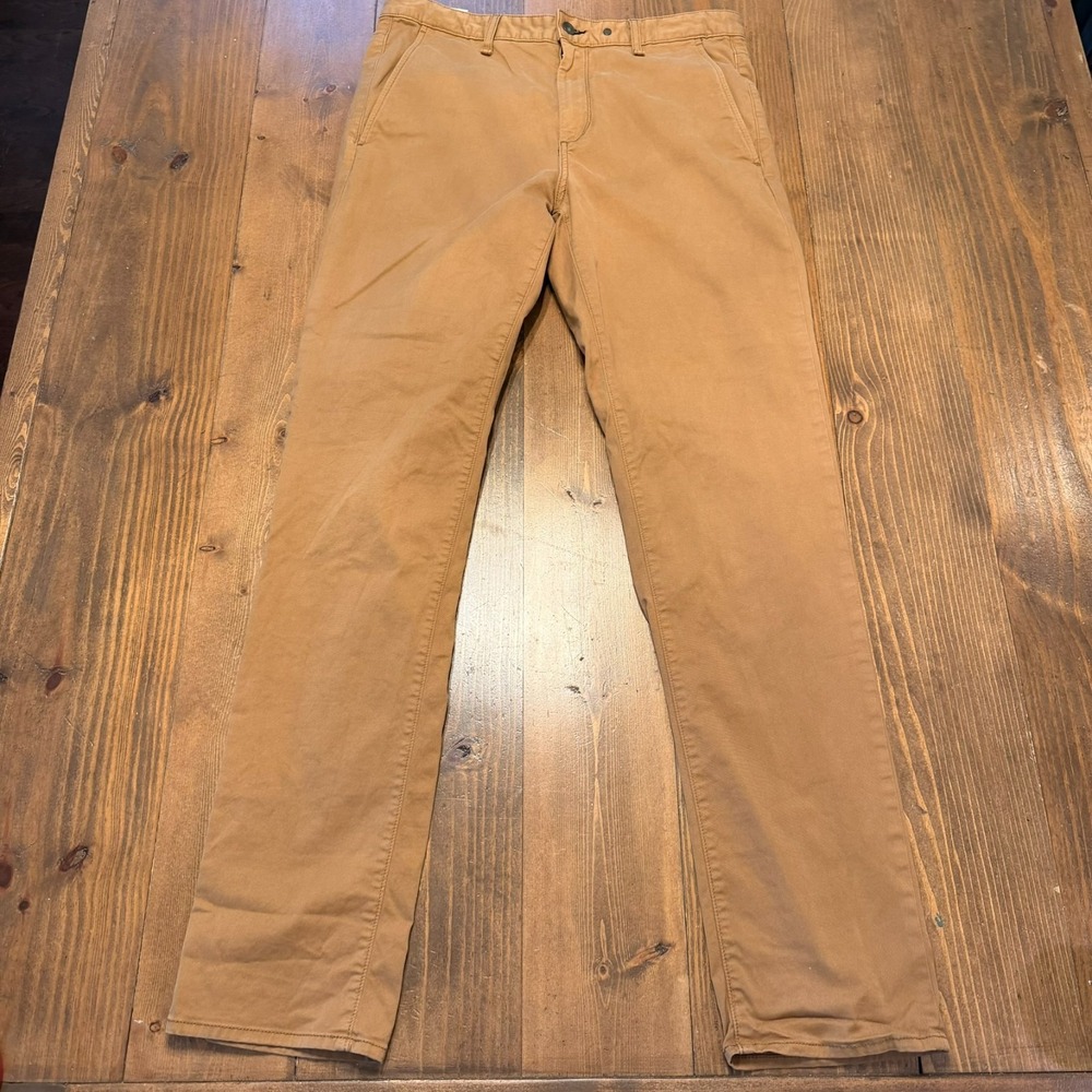 Rag & Bone Chino Pants Mens 33x32 Slim Fit Stretch Haze Camel Brown